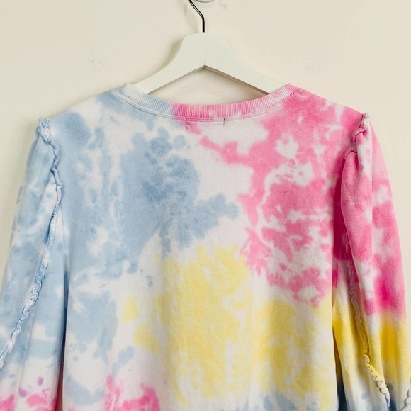 NWT GENERATION LOVE Ruffle Tie Dye Sweatshirt - Picture 10 of 10